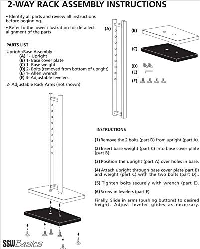 SSWBasics 2-Way Clothing Rack with Straight Arms (Rose Gold)