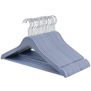 elama home 20 piece eco friendly coat hangers in blue (elh-20)
