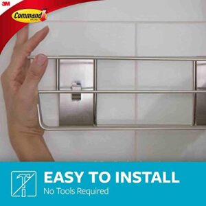 Command Shower Caddy with Water Resistant Command Strips, Easy to Open Packaging