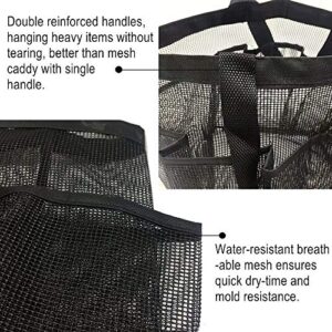 Portable Mesh Shower Caddy, Quick Dry Shower Tote Hanging Bath & Toiletry Organizer Bag