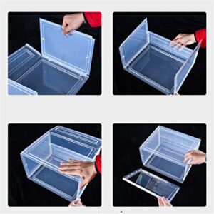 WALNUTA Clear Plastic Shoe Box with Magnetic Closure Stackable Storage Case Shoe Organizer Collection Display for Men Women (Color : A)