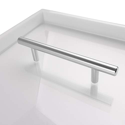 ZXMOTO Clear Bathtub Caddy Tray 33 Inch Acrylic Bathtub Tray Caddy Tray with Stainless Steel Handles