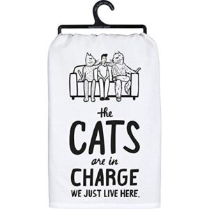 kitchen towel - the cats are in charge