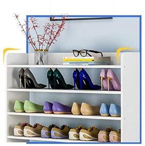 llibnn 8 tiers wooden shoe storage shelf adjustable shoe tower cabinet for closet entryway hallway easy to assemble (color : b) (color : b)