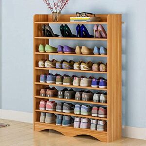llibnn 8 Tiers Wooden Shoe Storage Shelf Adjustable Shoe Tower Cabinet for Closet Entryway Hallway Easy to Assemble (Color : B) (Color : B)