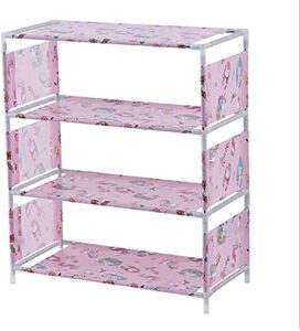 llibnn shoe rack,non-woven 4-tier dust-proof shoe standing storage tall shoe organiser with waterproof fabric tiers simple assembled,462254cm (color : f) (color : e)