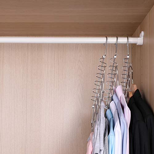 Magicool Hanger 4 Pack Update Metal Magic Cascading Hanger Space Saving Hangers Closet Organizer Clothes Organize Space Saver