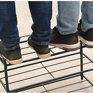 llibnn Shoe Rack,3 Tier Metal Shoe Rack,Shoe Storage Organizer,for Living Room, Hallway and Cloakroom,Sturdy Design, Space Saving,602546cm