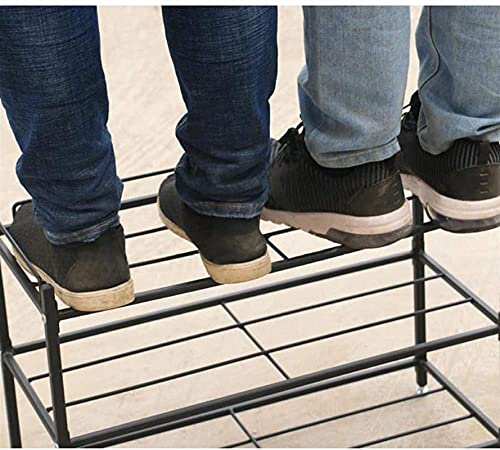 llibnn Shoe Rack,3 Tier Metal Shoe Rack,Shoe Storage Organizer,for Living Room, Hallway and Cloakroom,Sturdy Design, Space Saving,602546cm