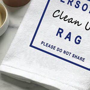 Personal Clean Up Rag Naughty Funny Wash Towel for Boyfriend Huaband Adult Humor Gift (Personal Clean Up Rag)