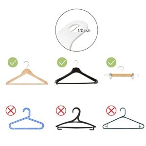 Towjaw Hanger Connector Hooks,100 Pcs Hanger Connector Hooks for Plastic Hangers,Hanger Extender Hooks,Cascading Clothes Hangers for Heavy Duty Space Saving