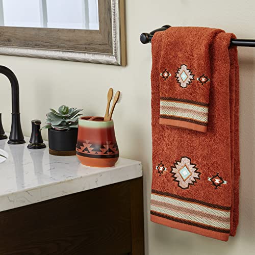 SKL Home Southwest Sunset Hand Towel, 15x26, Rust