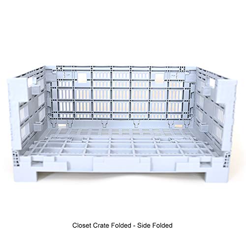 Closet Crate w/Wheels- Collapsible Garment Rack System for Closets, RV's, Dorms and Travel Bags. Popular to Transform suitcases into Dance Bag with Rack!