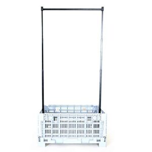 Closet Crate w/Wheels- Collapsible Garment Rack System for Closets, RV's, Dorms and Travel Bags. Popular to Transform suitcases into Dance Bag with Rack!