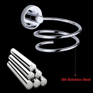 Wall Mounted Hair Dryer Holder Stainless Steel