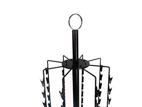 FixtureDisplays® Floorstanding Compatible with Strip Rack w/Header, Rotating, 144 Clips - Black 15967NEW-NPF