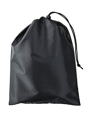 YUMA Active Shower Bag Tote, Mesh Caddy Toiletry Organizer 12”L x 9”W, Compact and Lightweight With Suction Cup, Cord for Hanging, Zipper and Drawstring Pouch 14”L x 10”W, Black