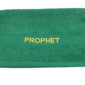 Mercy Robes Preaching Hand Towel Prophet(Green/Gold)