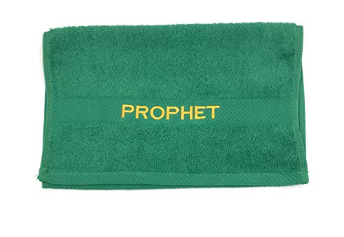 Mercy Robes Preaching Hand Towel Prophet(Green/Gold)