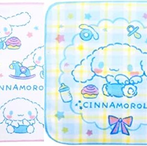 Set of 2 Cinnamoroll Mini Towel Gauze & Terry Cotton on Both Side 100% Cotton Soft & Breathable