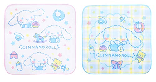 Set of 2 Cinnamoroll Mini Towel Gauze & Terry Cotton on Both Side 100% Cotton Soft & Breathable