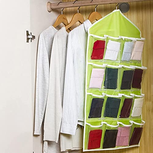 U-M 16 Pockets Clear Over Door Hanging Bag Shoe Rack Hanger Storage Organizer Durable Processed