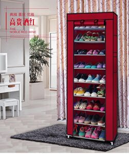 fch portable shoes rack closet with cover shoes shelf storage organizer cabinet