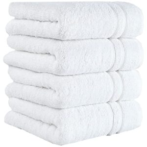 hammam linen white hand towels 4-pack - 16 x 30 turkish cotton quality soft and absorbent small towels for bathroom 600 gsm