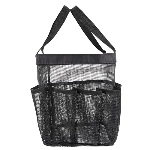 Zerodeko Mesh Shower Caddy Tote, 8 Storage Pocket Handle Bath Organizer Large Shower Caddy Basket Portable Quick Dry Hanging Toiletry Bag for Bathroom Travel Beach