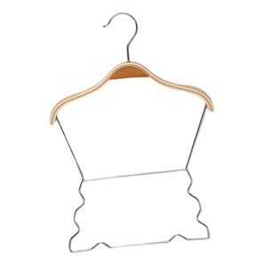 leefasy wire body shape lingerie display bikini clothes hanging rack swimsuit holder dress coat swimwear hangers for drying bedroom collection show , height 32cm