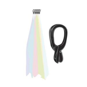 black scarf clip hangers for retail, economic plastic fine garment pinch hooks, 100 pack