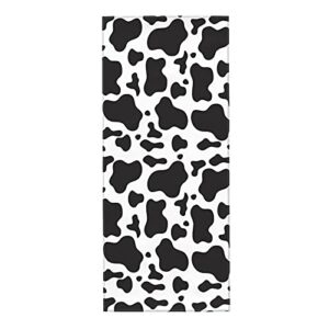 yaateeh animal cow print face towel soft absorbent hand towel small bath towel dish guest towels washcloths for bathroom yoga sports kitchen home decor