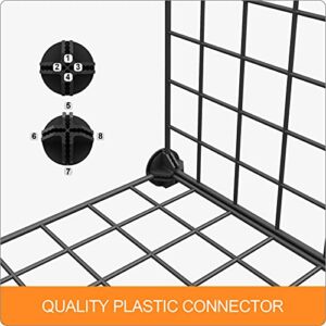 Eiiel Black Connectors for Pets Cage Accessories