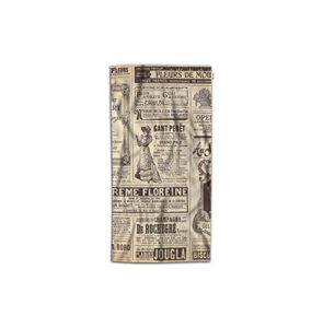 moslion paris hand towel vintage france newspaper french girl women letter quote towel soft microfiber face hand towel kitchen bathroom for kids baby men 15x30 inch brown