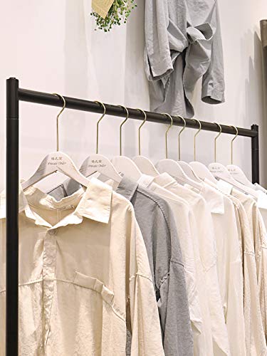 FONECHIN Industrial Pipe Clothing Rack for Clothing Display, Heavy Duty Garment Rack for Bedroom Retail Boutique Use (59" L)