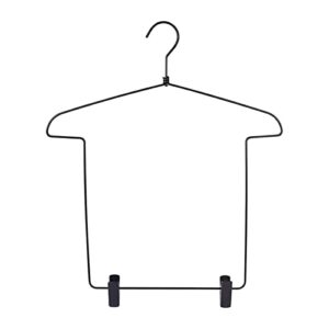 ieudns metal wire body shape coat rack for girls shirts garments holder clothing hanger clothes display hanger for cloakroom closet bedroom laundry , black