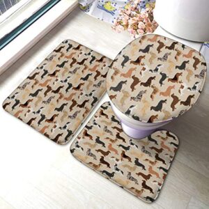 long haired dachshunds dogs pet dog cute pets weenie dogs sausage dog pets dog bath rugs and mats sets bathroom rugs sets 3 piece