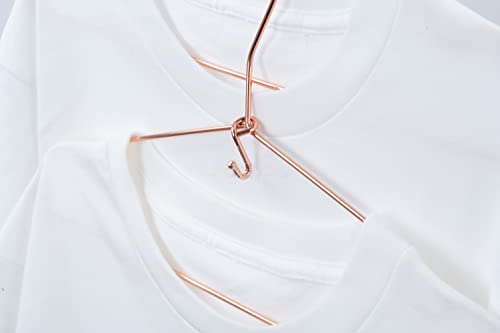 KOOBAY Clothes Hanger 72Pcs Connector Hooks Stable Hanger Rose Gold Metal Outfit Hangers Extender Clips Mini Cascading Hanger Hooks