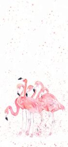 jalibei pink flamingos hand towels 13.6 x 29' for household daily use | home decoration | carry-on hotel gym spa