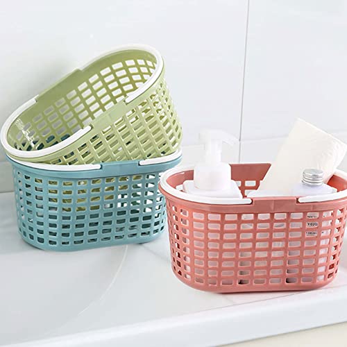 Portable Shower Caddy Basket with Handle Box, Large Storage Organizer Bin for Shampoo Body Wash