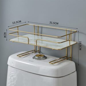 Bathroom Gold Holder Wallet Toilet Storage Shower Organizer Caddy Black Shelf Basket
