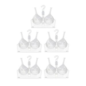 petsola 5 pieces clear bras display stand multipurpose bras hangers for shop bathroom home organization