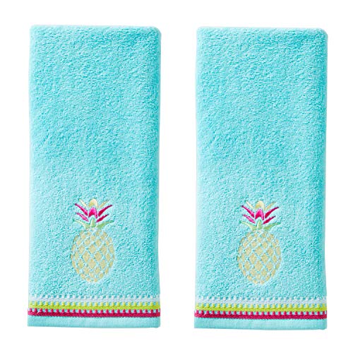 SKL Home Colorful Pineapple Hand Towel Set, 2 Count