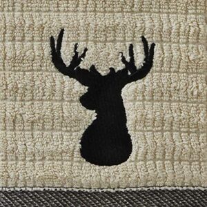 SKL Home Aspen Lodge Hand Towel Set, Cotton, Wheat Small