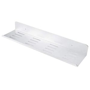01 02 015 storage shelf, drain aluminum floating shelves silver for shower gel for small items for shavers