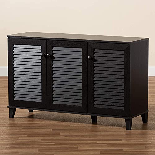 BOWERY HILL Shoe Cabinet in Espresso