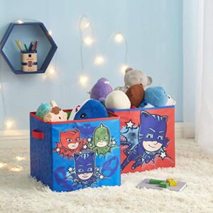 Idea Nuova PJ Masks 2 Pack Collapsible Storage 11.5" Cubes with LED Lights