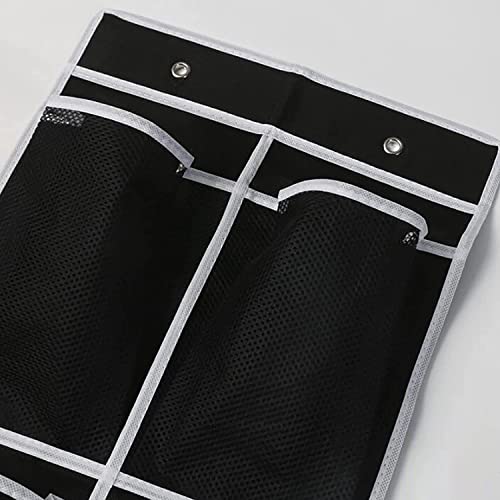 Large Capacity Storage Bags Door Hanging Shoe Storage Bag 12 Mesh Pockets Hanging Shoe Rack Holder Behind The Door with 2 Metal Hook Doors