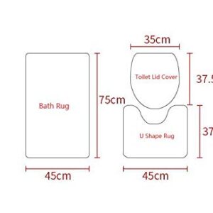 4PCS Animal 3D Printing Theme Shower Curtain and Bath Mat Set,Black Horse Decor Waterproof Non-Slip Bathroom Curtain and Rug Set with Hooks