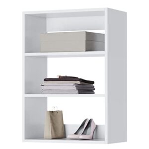 closet shelves - modular closet system with shelving - corner closet system - closet organizers and storage shelves (white, 19.5 inches wide) closet shelving
